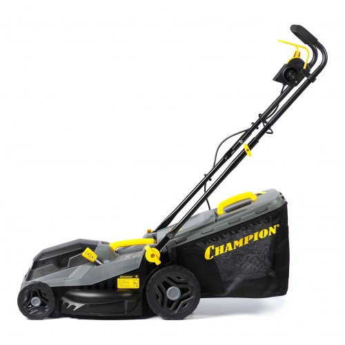 Газонокосилка эл. CHAMPION EM3816 (1,6 кВт пласт.+ткань травосб. 42л ширина 380мм 30-75мм, 11,3кг)