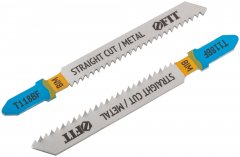 Полотна по металлу, Bimetal, фрезерованные, волнистые зубья, 76/51/2 мм (T118BF), 2 шт. FIT 40919