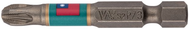 Биты PZ3 50 мм сталь S2, с насечкой, 10 шт. WHIRLPOWER 57598