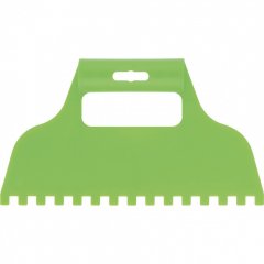 Шпатель для клея, пластмассовый, зубчатый 8 х 8 мм Сибртех 86016