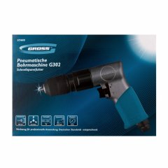 Дрель пневматическая G302, 3/8, 1800 об/мин, патрон 10 мм Gross 57449