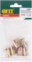 Заклепки резьбовые стальные, мелкая фасовка, М10, 6 шт. FIT 23820