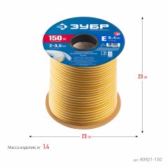 Самоклеящийся резиновый уплотнитель ЗУБР E-профиль, 9x4 мм, белый, 150 м 40921-150