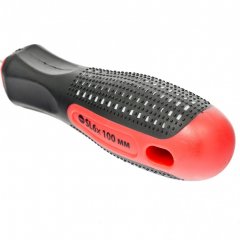 Отвертка Fusion, SL6 х 100 мм, CrV, трехкомпонентная рукоятка "Anti slip" Matrix 11423