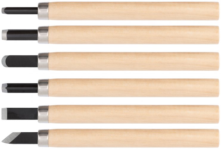 Резаки по дереву, 6 шт. FIT 43410