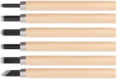 Резаки по дереву, 6 шт. FIT 43410