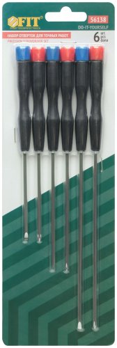 Отвертки для точных работ удлиненные 6 шт., PH/SL FIT 56138