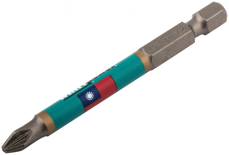 Биты PZ2 70 мм сталь S2, с насечкой, 10 шт. WHIRLPOWER 57599