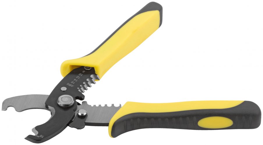 Кабелерез со съемником изоляции 1,3-4,6 мм, 180 мм FIT 60051