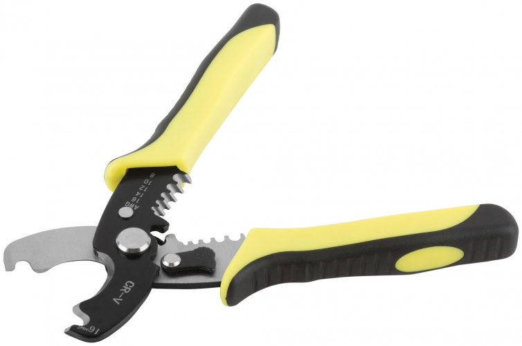 Кабелерез со съемником изоляции 1,3-4,6 мм, 180 мм FIT 60051