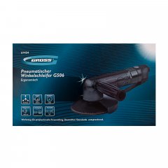 Угловая шлифовальная машина пневматическая G506.5", 11000 об/мин Gross 57454