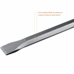 Зубило плоское ПРОФЕССИОНАЛ (20х400 мм; SDS-plus) ЗУБР 29362-20-400_z01