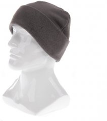 Шапка с отворотом из флиса для взрослых, размер 56-57, серая Россия Сибртех ( 68824 )
