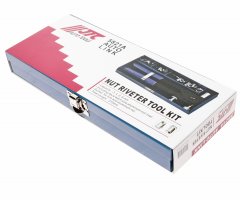 Заклепочник 270мм 3-6мм ручной резьбовой с комплектом заклепок в кейсе JTC-5821A