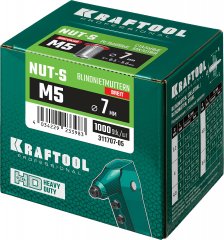 Стальные резьбовые заклепки с насечками KRAFTOOL Nut-S, М5, 1000 шт. 311707-05