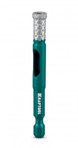 KRAFTOOL VS DIAMOND d 6, HEX 1/4″, Вакуумное алмазное трубчатое сверло по керамограниту (29891-06)
