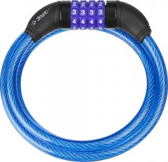 Тросовый кодовый Замок ЗУБР Профессионал с изменяемым кодом длина троса - 1200 мм d 10 мм 37262-120