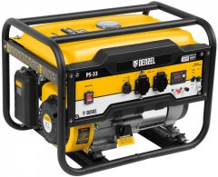 Генератор бензиновый PS 33, 3.3 кВт, 230 В, 15 л, ручной стартер Denzel 946834