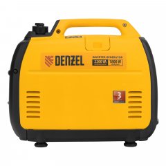 Генератор инверторный GT-2200iS, 2.2 кВт, 230 В, бак 4 л, закрытый корпус, ручной старт Denzel 94702