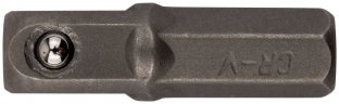 Адаптеры с биты на головку для отвертки CrV 1/4"-1/4", 25 мм (10 шт.) FIT 57951