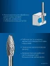 10х25 мм, тип H (пламя, радиус 2.0 мм), хв-к 6 мм, твердосплавная борфреза, ПРОФЕССИОНАЛ ЗУБР 28807-10-25