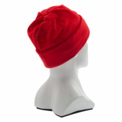 Шапка с отворотом из флиса для взрослых, размер 58-59, красная Россия Сибртех 68831