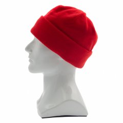 Шапка с отворотом из флиса для взрослых, размер 58-59, красная Россия Сибртех 68831