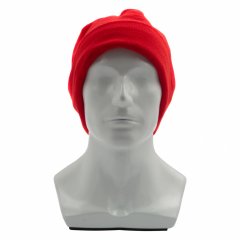 Шапка с отворотом из флиса для взрослых, размер 58-59, красная Россия Сибртех 68831