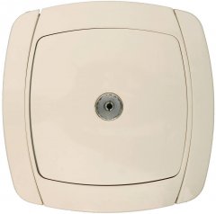 Одинарная телевизионная розетка СВЕТОЗАР CITY LIGHT SV-54215-B