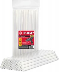 Прозрачные клеевые стержни ЗУБР 34 шт, 11х300 мм 06854-34
