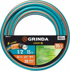 Поливочный шланг GRINDA PROLine expert 5 1/2", 15 м, 35 атм 429007-1/2-15