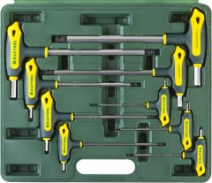 Т-образные имбусовые ключи HEX с шариком, 9шт в боксе KRAFTOOL INDUSTRIE 27454-H9