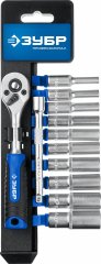 Набор торцовых головок ЗУБР Профессионал ТМ-12У 12 предм 27651-H12