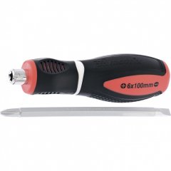 Отвертка комбинированная, SL6/PH2, CrV, двухкомпонентная рукоятка Matrix 11580