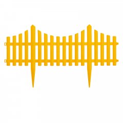 Забор декоративный "Гибкий", 24 х 300 см, желтый, Россия, Palisad 65016
