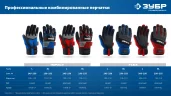 IMPACT р.XL (10), синие, профессиональные комбинированные перчатки, антивибрационные, противоударные, Профессионал ЗУБР 11476-XL