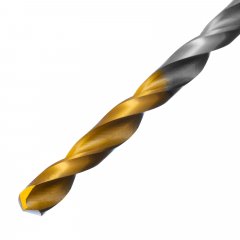 Сверло спиральное по металлу 4,2 х 119 мм, Р6М5, Golden Tip, удлиненное Denzel