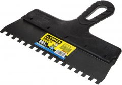 Нержавеющий зубчатый шпатель STAYER 250 мм 1009-25-08