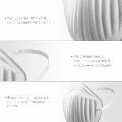 Однослойная техническая маска ЗУБР МТ-160 10шт 11108-H10