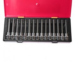 Набор головок и бит-головок 1/2" TORX,HEX,SPLINE 15 предметов в кейсе JTC-K4152
