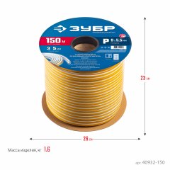 Самоклеящийся резиновый уплотнитель ЗУБР P-профиль, 9x5,5 мм, коричневый, 150 м 40932-150