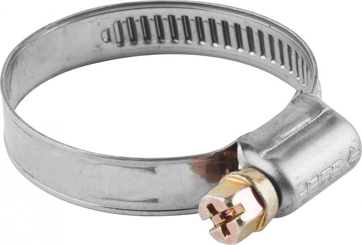 Хомуты ЗУБР ЭКСПЕРТ нерж. сталь накатная лента 9мм 16-25мм 5шт 3787-16-25