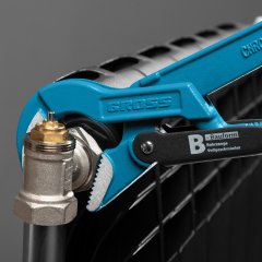 Ключ трубчатый рычажный 1, №1, цельнокованый, CrV, тип "B" Gross 15621