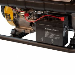 Генератор бензиновый PS 70 EA, 7.0 кВт, 230 В, 25 л, коннектор автоматики, электростартер Denzel 946894