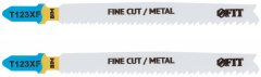 Полотна по алюминию и цвет.мет, HSS, фрезерованные зубья, 100/74 мм, переменный шаг (T123XF), 2 шт. FIT 40929