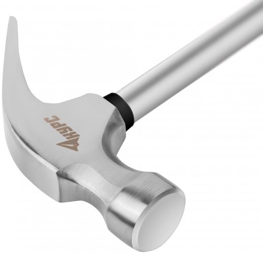 Молоток-гвоздодер, металлическая ручка, резиновая рукоятка 25 мм, 340 гр. КУРС 44612