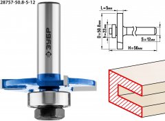 Горизонтально-пазовая фреза ЗУБР Профессионал 50.8x5 мм 28757-50.8-5-12
