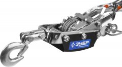 Ручная рычажная лебедка ЗУБР ПРОФЕССИОНАЛ тросовая 4 т 3 м в сумке 43105-4-K