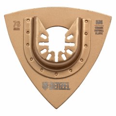 Насадка для МФИ шлифовальная дельтавидная, HM, по плитке и дереву, 78 мм Denzel 782323