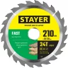 Диск пильный по дереву STAYER Fast (210x32/30 мм; 24T) 3680-210-32-24_z01